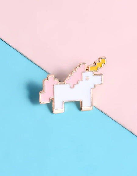 Kawaii Pixel Unicorn Pin