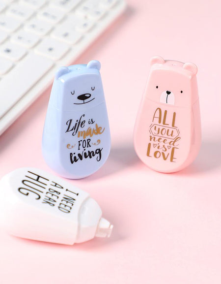 Kawaii Bear Correction Tape - BlossomMemento