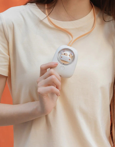 Kawaii Shiba/Cow Neck Fan