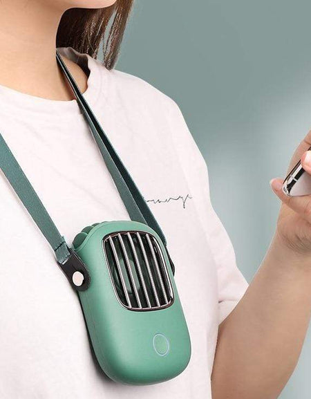 Kawaii Neck-hanging Fan - BlossomMemento