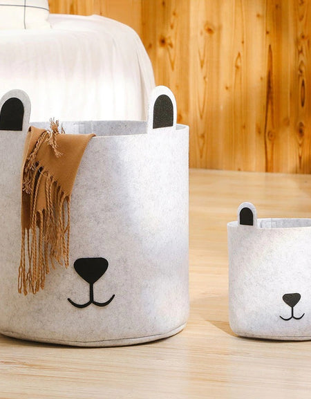 Kawaii Bear Laundry Bin