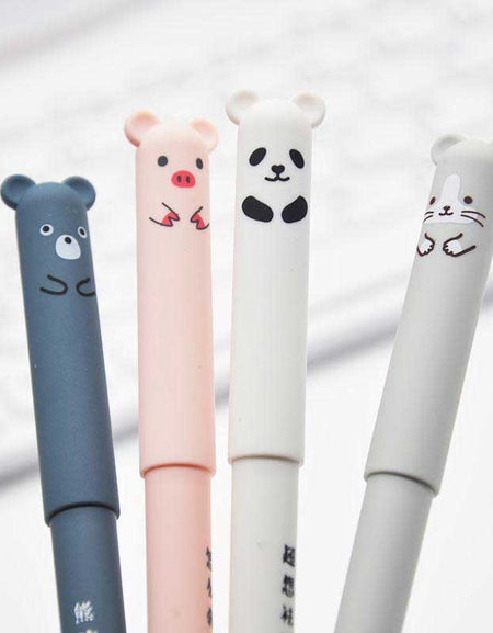 Kawaii Animal Gel Pens w/ Refills - BlossomMemento