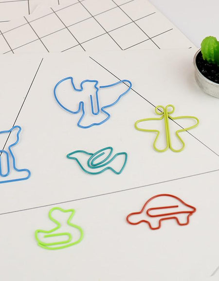 Kawaii Animal Paper Clips Creative (30pcs) - BlossomMemento