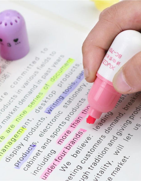 Kawaii Capsule Highlighter - BlossomMemento