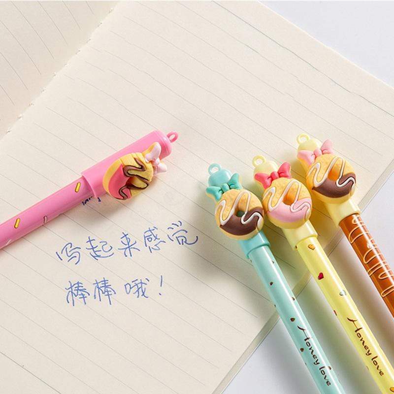 Kawaii Donut Erasable Gel Pen (3Pcs) - BlossomMemento