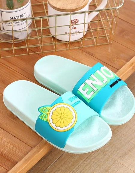 Kawaii Fruity Summer Slippers - BlossomMemento
