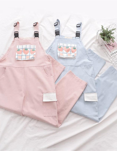 Kawaii Harajuku Strap Pants - BlossomMemento