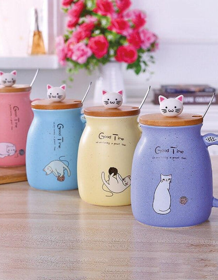 Kawaii Kitten Mug - BlossomMemento