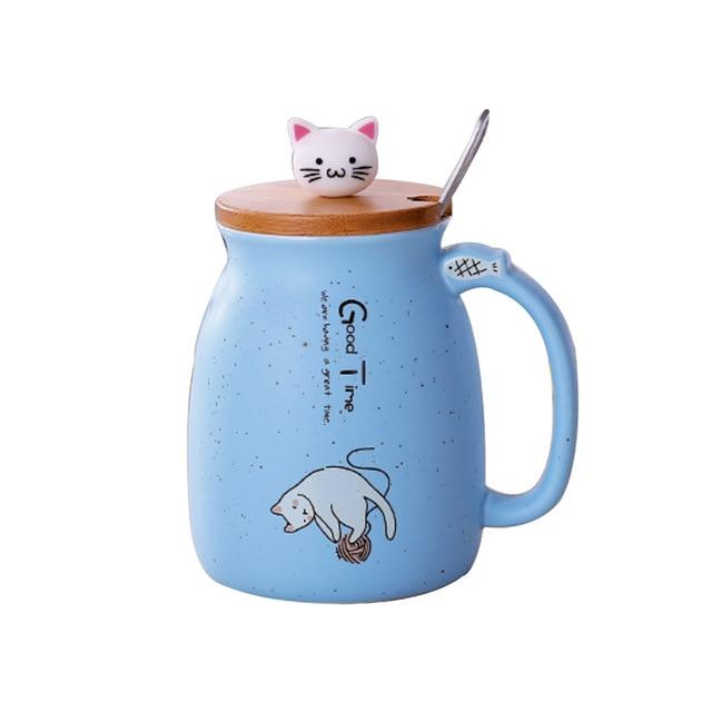 Kawaii Kitten Mug - BlossomMemento
