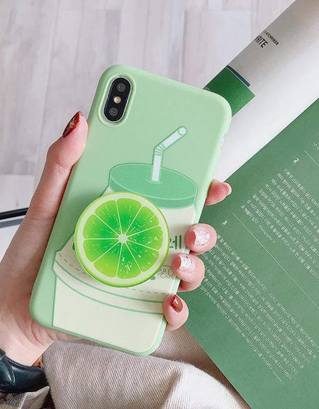 Kawaii Lemon Milky Phone Case - BlossomMemento