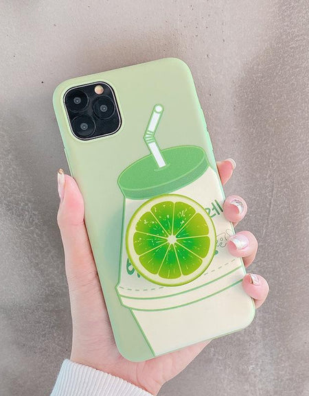 Kawaii Lemon Milky Phone Case - BlossomMemento