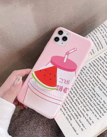 Kawaii Milky Watermelon Phone Case - BlossomMemento