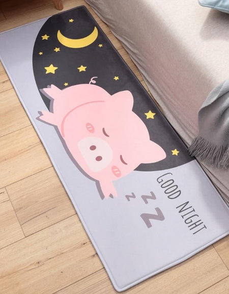 Kawaii Piggy Carpet - BlossomMemento