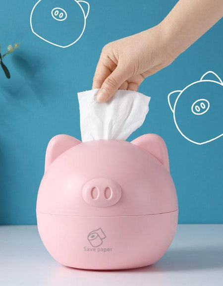 Kawaii Piggy Tissue Box - BlossomMemento