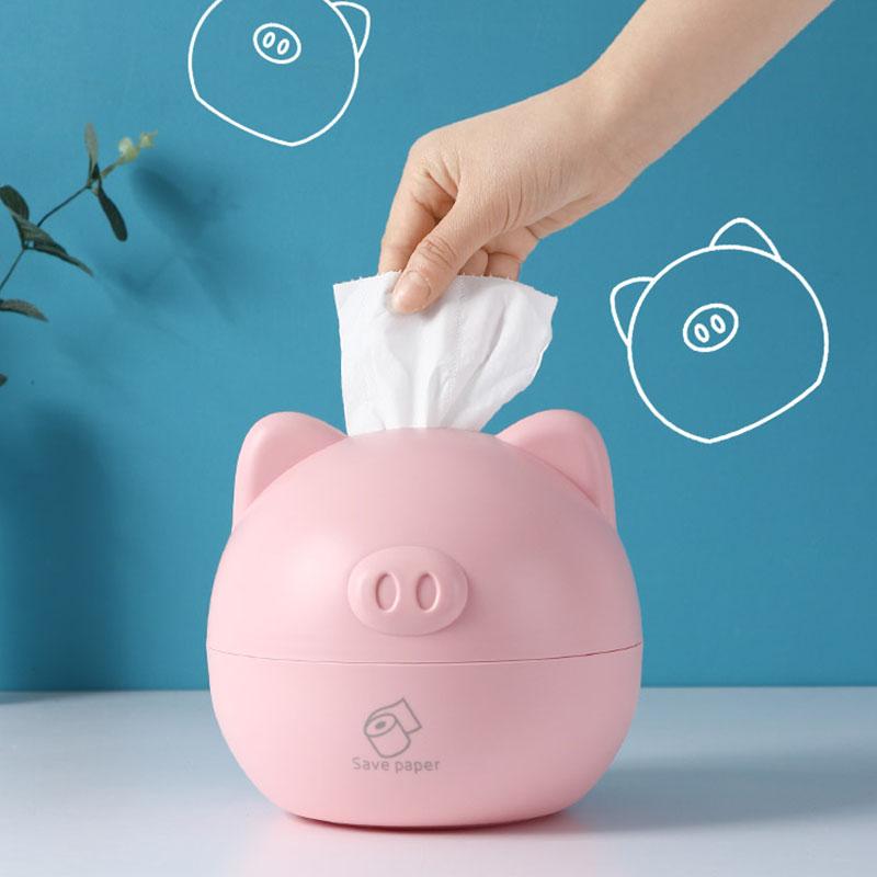 Kawaii Piggy Tissue Box - BlossomMemento