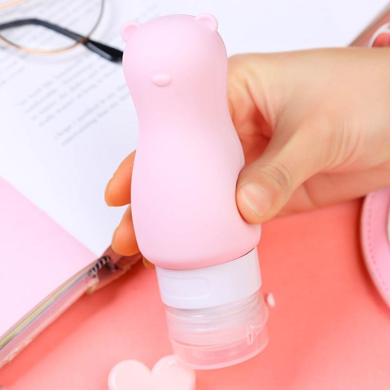 Kawaii Rabbit/Bear Refillable Bottle - BlossomMemento