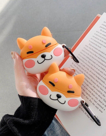 Kawaii Shiba Inu Airpods 1/2/Pro case - BlossomMemento