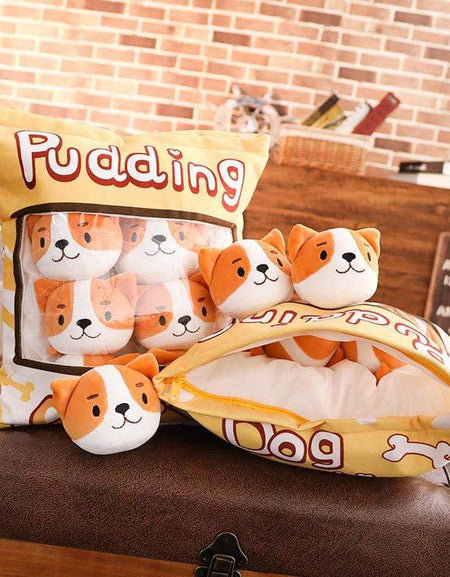 Kawaii Shiba-Inu Bag Plushies - BlossomMemento