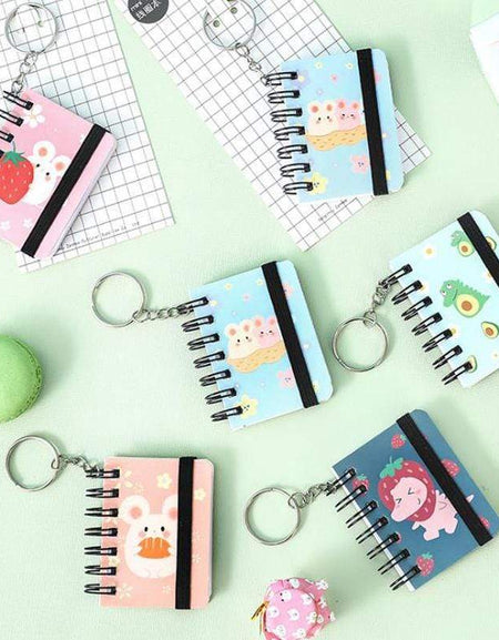 Kawaii Notebook Keychains - BlossomMemento