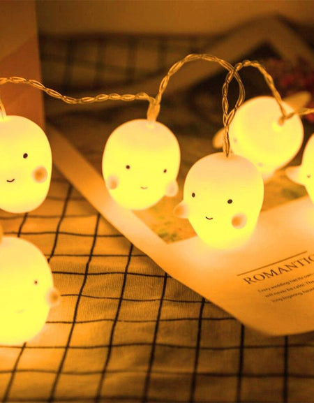 Kawaii Ghost Led String Light - BlossomMemento