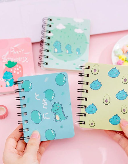 Kawaii Dino Notebook - BlossomMemento