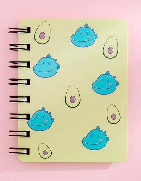 Kawaii Dino Notebook - BlossomMemento