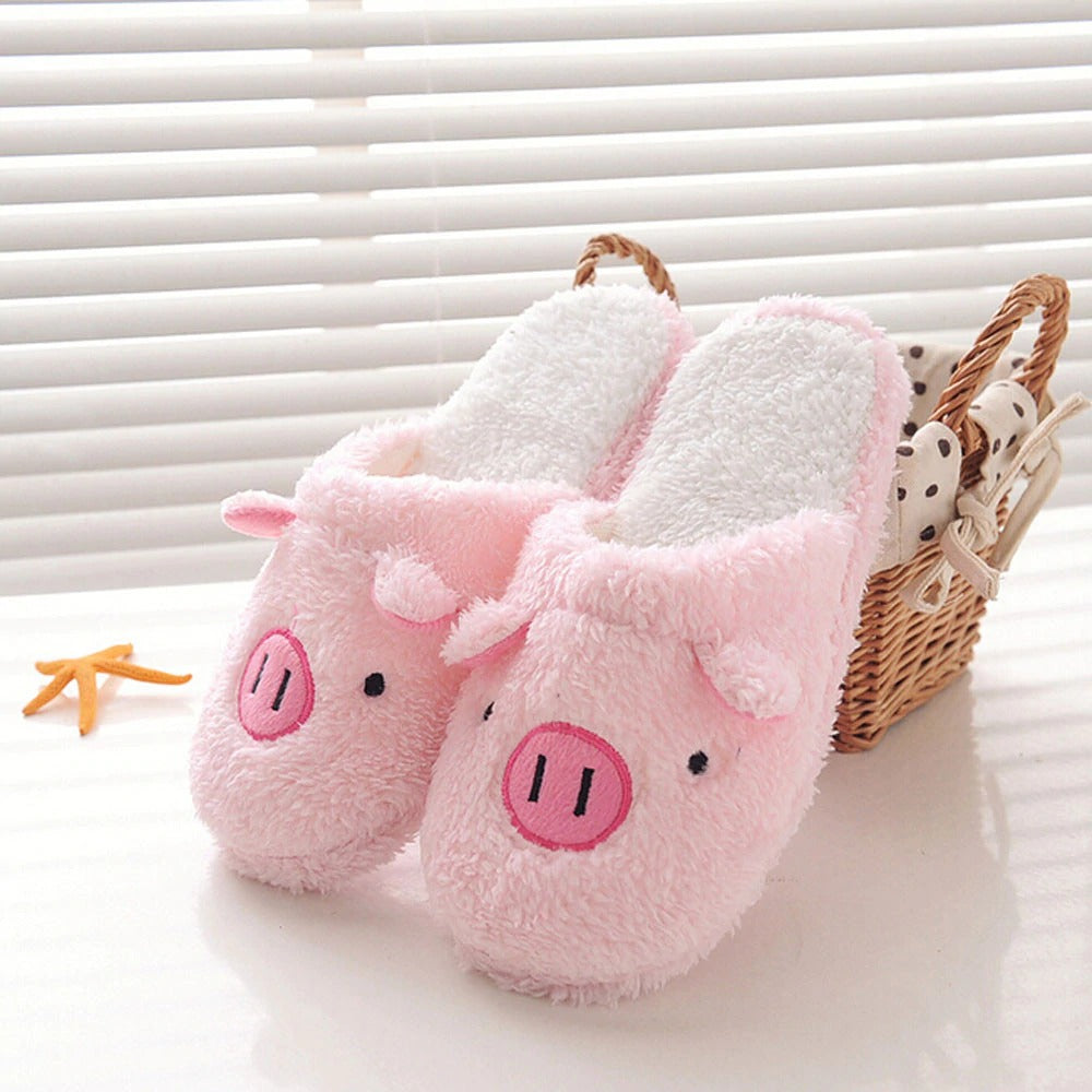 Kawaii Warm Pig Slippers