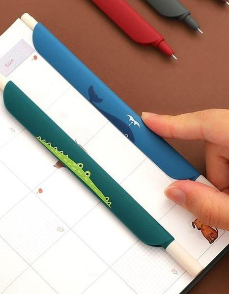Kawaii Colorful Gel Pen (w/ ruler) - BlossomMemento