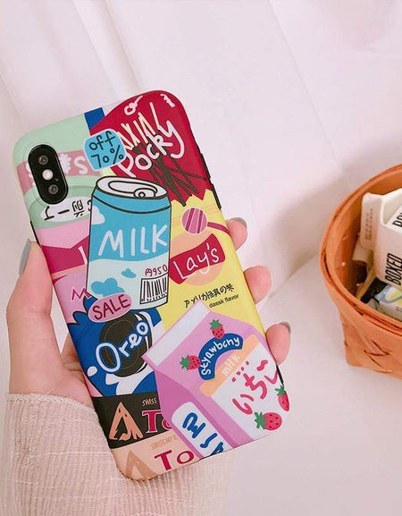Kawaii Japanese Milk Phone Case - BlossomMemento