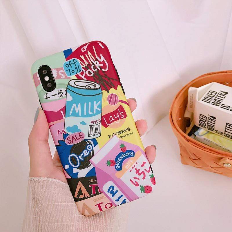 Kawaii Japanese Milk Phone Case - BlossomMemento