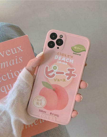 Kawaii Japanese Peach Phone Case - BlossomMemento