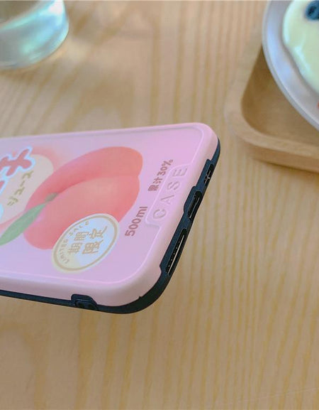 Kawaii Japanese Peach Phone Case - BlossomMemento