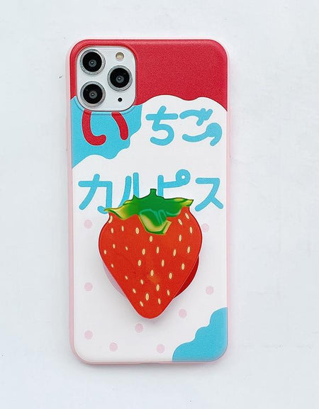 Kawaii Strawberry Phone Case - BlossomMemento