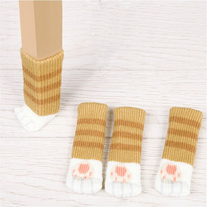 Kawaii Cat Paw Furniture Socks (4 Pcs)