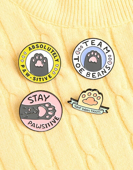 Kawaii Cat Paw Pins