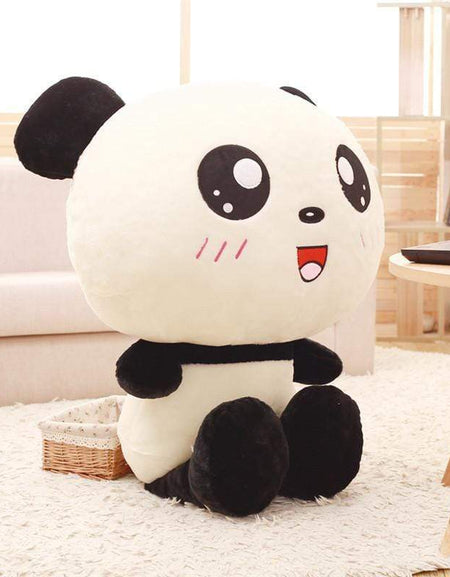 Kawaii Big Head Panda Plush - BlossomMemento