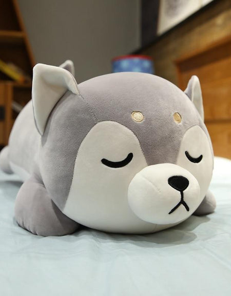 Kawaii Husky Plush - BlossomMemento