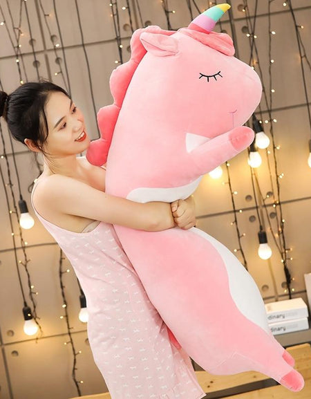 Kawaii Long Unicorn Plush - BlossomMemento