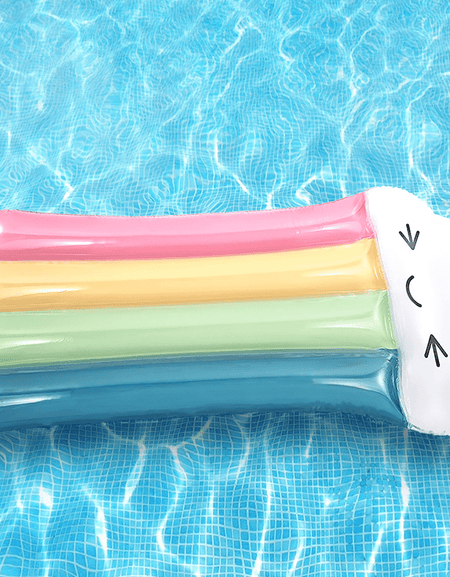 Kawaii Rainbow Pool Float - BlossomMemento