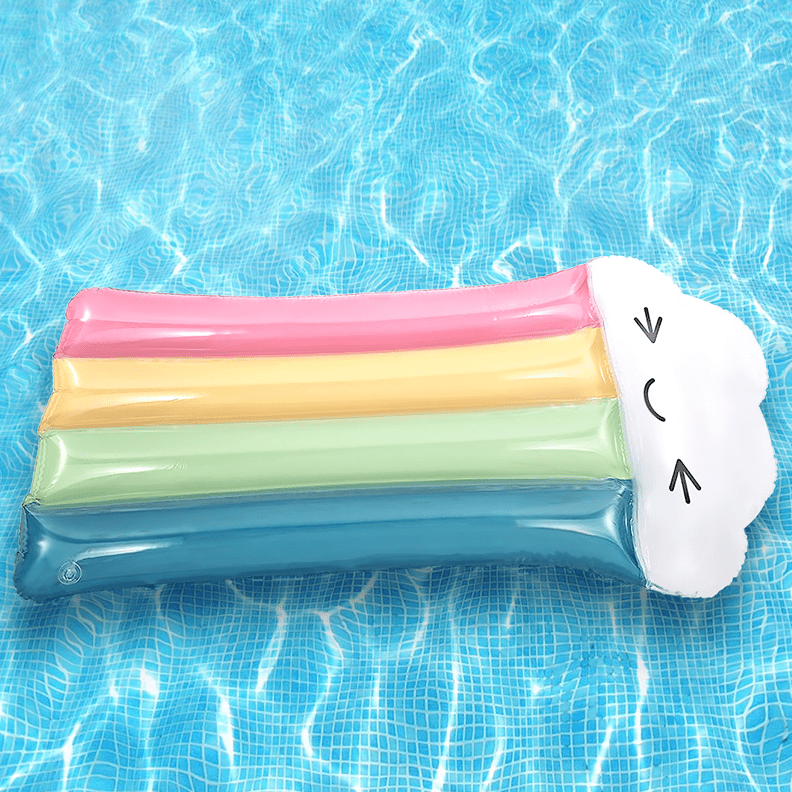 Kawaii Rainbow Pool Float - BlossomMemento