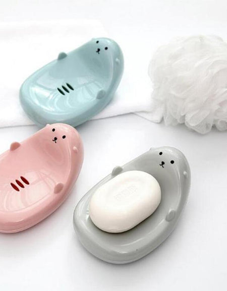 Kawaii Bear Soap Holder - BlossomMemento