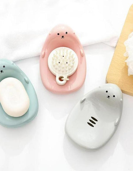 Kawaii Bear Soap Holder - BlossomMemento