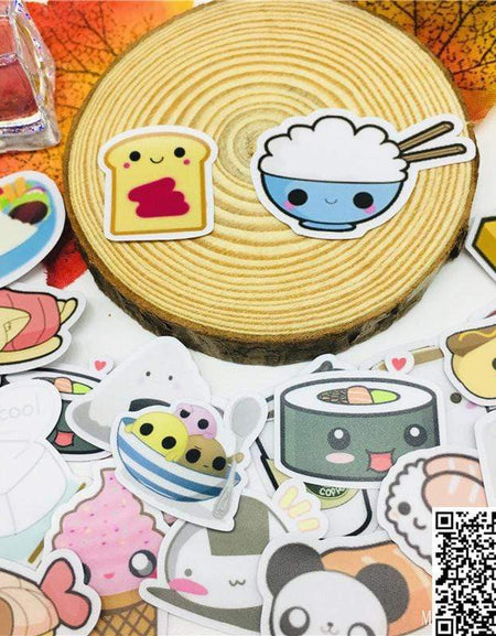 Kawaii Food Stickers (40 pcs) - BlossomMemento