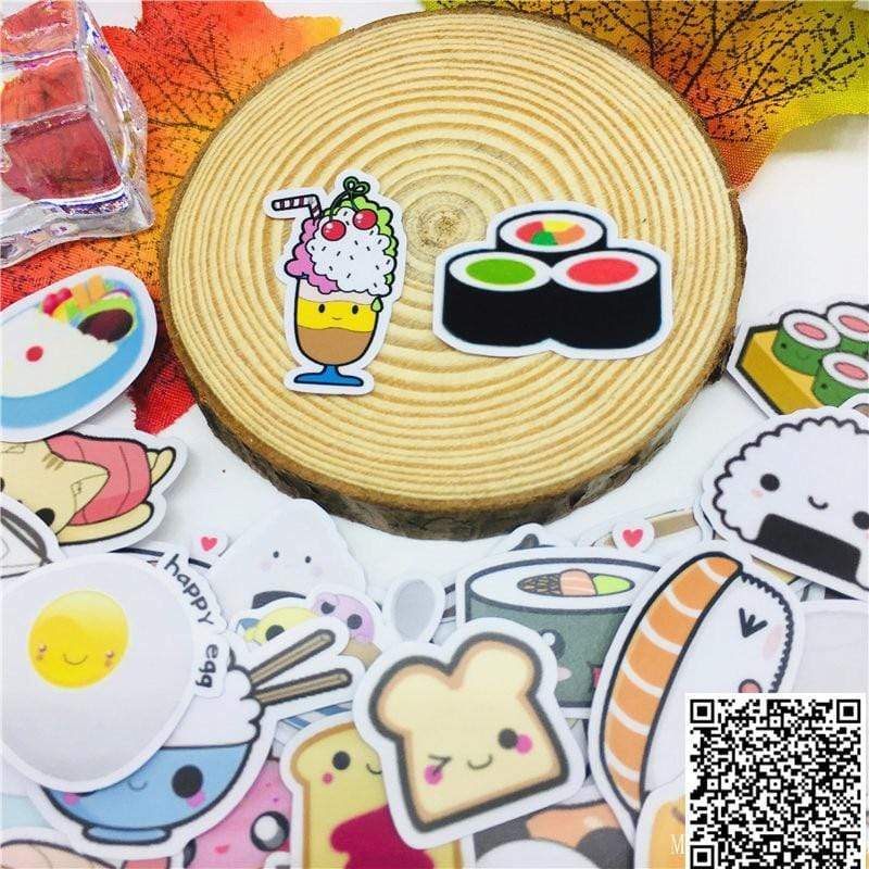 Kawaii Food Stickers (40 pcs) - BlossomMemento