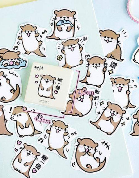 Kawaii Hamster Stickers (45pcs) - BlossomMemento