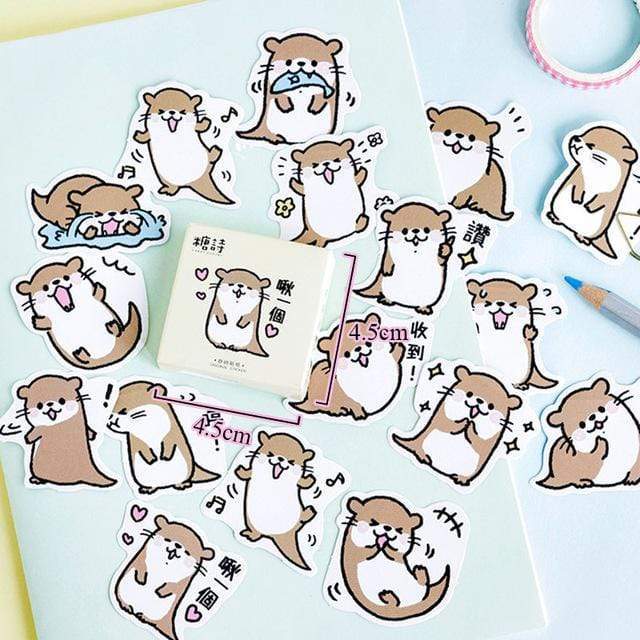 Kawaii Hamster Stickers (45pcs) - BlossomMemento