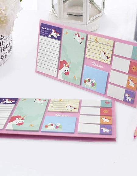 Kawaii Unicorn Sticky Notes - BlossomMemento